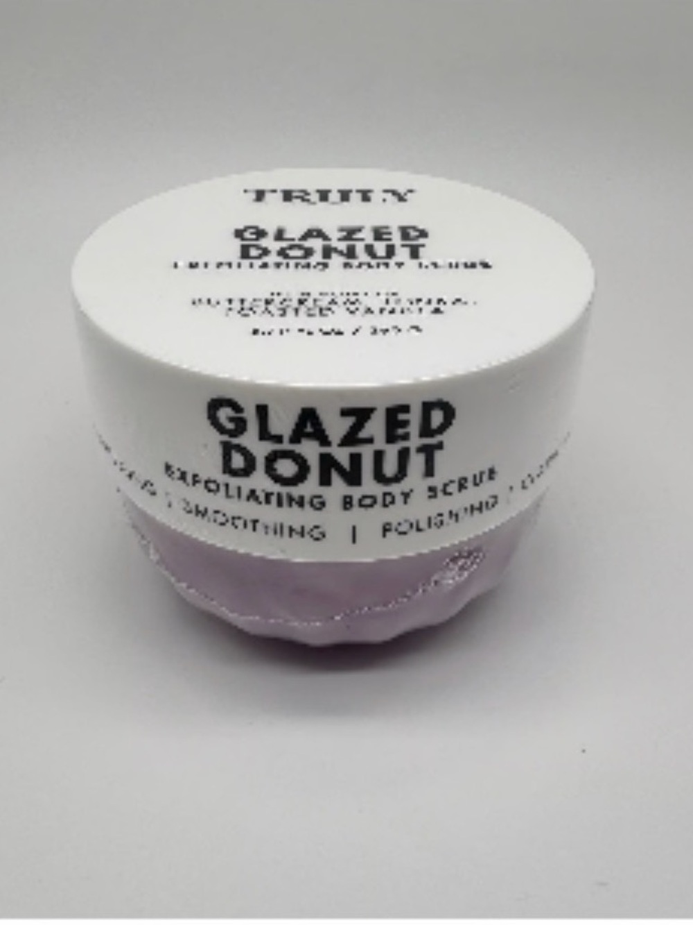 TRULY Glazed Donut Exfoliating Body Scrub - White Lid